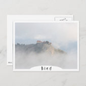 Het gevlekte kasteel omringd door wolken briefkaart (Voorkant / Achterkant)