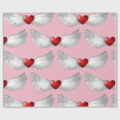 Het GEVLEUGELDE Verpakkende Document van het HART Cadeaupapier (Vlak)