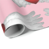 Het GEVLEUGELDE Verpakkende Document van het HART Cadeaupapier (Rol Hoek)