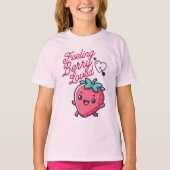 Het gevoel Berry hield van Schattigee aardbeien Va T-shirt (Voorkant)
