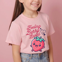 Het gevoel Berry hield van Schattigee aardbeien Va T-shirt