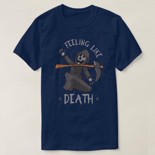 Het gevoel dat de Dood Skeleton Grim Reaper T- T-shirt (Design voorkant)