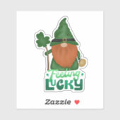 Het gevoel dat Lucky Little Guy Irish Saint Patric Sticker (Vel)