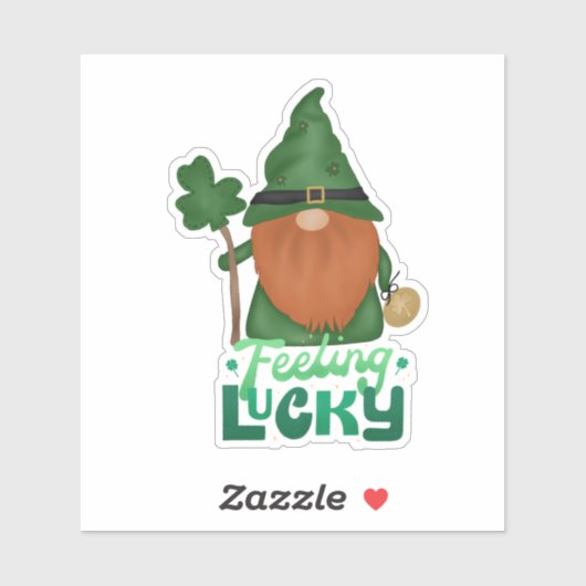 Het gevoel dat Lucky Little Guy Irish Saint Patric Sticker (Vel)