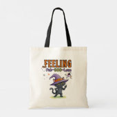 Het gevoel Fab-BOO-Lous Funny Halloween Cat Tote Bag (Achterkant)