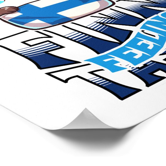 Het gevoel Finn-Tastic Schattige Reindeer Lapland Poster (Hoek)