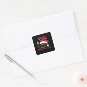 Het gevoel HO HOT Kerstmis in Juli Vierkante Sticker (Envelop)