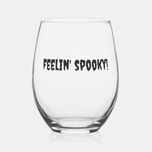 HET GEVOEL IS SPOOKY! 16oz Stemless wijnglas Wijnglas Zonder Voet