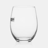 HET GEVOEL IS SPOOKY! 16oz Stemless wijnglas Wijnglas Zonder Voet (Links)