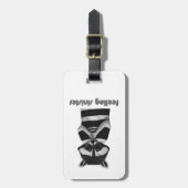 Het gevoel sinister grappig wasbeer bagagelabel (Voorkant verticaal)