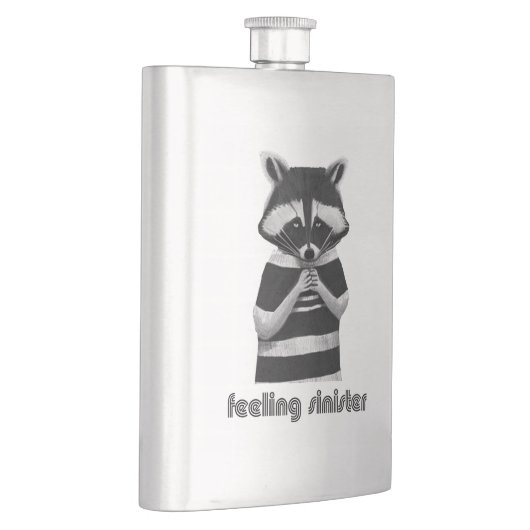 Het gevoel sinister grappig wasbeer flacon (Rechts)