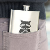 Het gevoel sinister grappig wasbeer flacon (Voorbeeld)