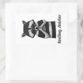 Het gevoel sinister grappig wasbeer rechthoekige sticker (Tas)