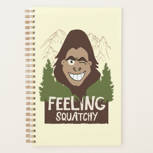 Het gevoel van een knappe Funny Bigfoot Sasquatch Planner (Voorkant)