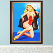 Het gevoel van mink van Peter Driben Canvas Afdruk (Insitu (Houten vloer))