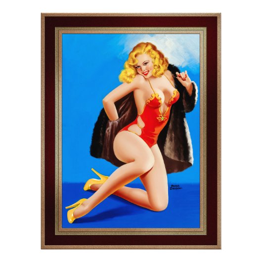 Het gevoel van mink van Peter Driben Foto Afdruk (Voorkant)