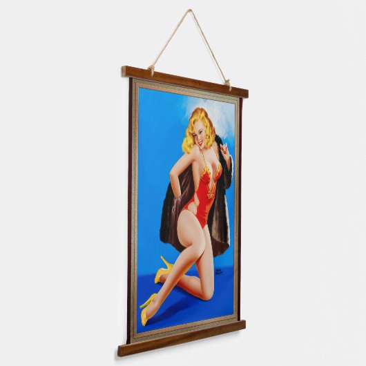 Het gevoel van mink van Peter Driben Hangend Wandkleed (Gebogen)