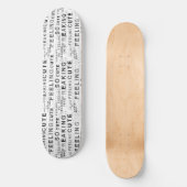 Het gevoel zo freaking Schattigee tekst ontwerp Persoonlijk Skateboard (Voorkant)