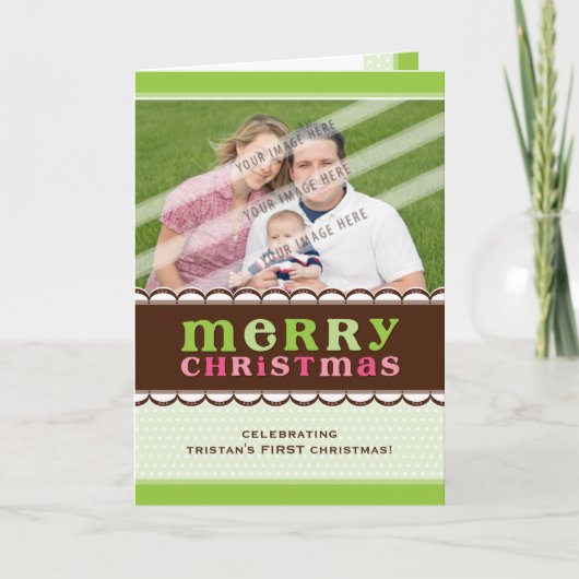 HET GEVOUWEN WENSKAART VAN DE FOTO:: candyfloss 2 Feestdagen Kaart (Voorkant)