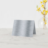 Het gevouwen Wenskaart van het Roestvrij staal Kaart (Gele Bloem)