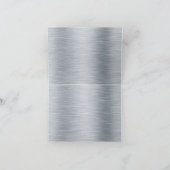 Het gevouwen Wenskaart van het Roestvrij staal Kaart (Binnen)