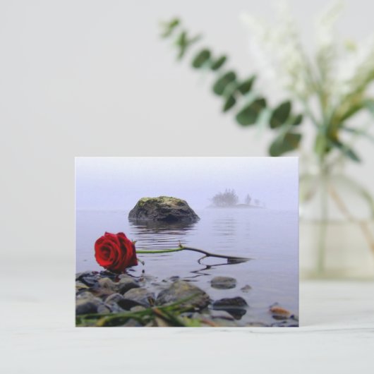 Het gewassen aan wal Rood nam toe Briefkaart (Staand voorkant)