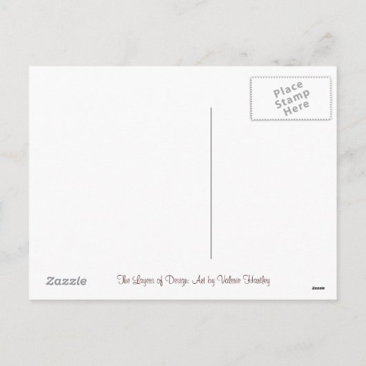 Het gewatteerde Briefkaart van Kerstmis (Achterkant)