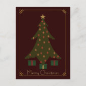 Het gewatteerde Briefkaart van Kerstmis (Voorkant)