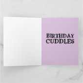 HET GEWELDIGE GEBEURTENISSEERDE BIRTHDAY FUNNY CUD KAART (Binnen)