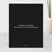 HET GEWELDIGE GEBEURTENISSEERDE BIRTHDAY FUNNY CUD KAART (Achterkant)