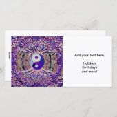 Het geweldige Kijken de Boom van Yin Yang Feestdagenkaart (Voorkant / Achterkant)