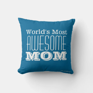 Het GEWELDIGE MOM-Text Design ter wereld Kussen