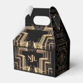 Het geweldige ontwerp van Gatsby met een monogram Bedankdoosjes (Voorkant Zijde)