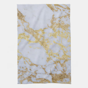 Het geweldige trendy moderne fauxgoud schittert theedoek