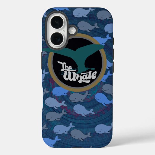 het geweldige walvispatroon Case-Mate iPhone case (Achterkant)