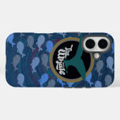 het geweldige walvispatroon Case-Mate iPhone case (Achterkant (horizontaal))