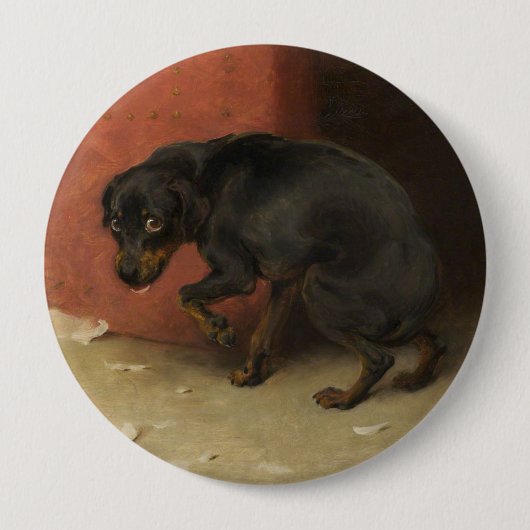 Het geweten maakt ons allen lafaards ronde button 4,0 cm (Voorkant)