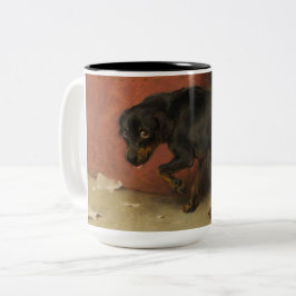 Het geweten maakt ons allen lafaards tweekleurige koffiemok