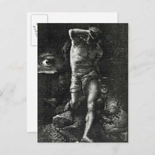Het geweten of het oog dat kijkt, krijgt briefkaart (Voorkant / Achterkant)
