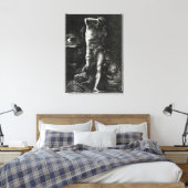 Het geweten of het oog dat kijkt, krijgt canvas afdruk (Insitu (Slaapkamer))