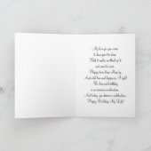 Het geweven Roze Wenskaart van de Verjaardag van Kaart (Binnen)