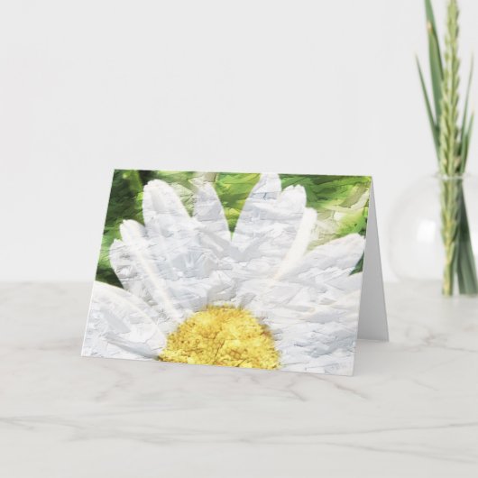 Het geweven Wenskaart van Daisy Kaart (Voorkant)