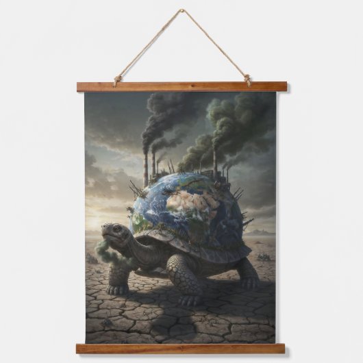 Het Gewicht dat We de Wereld Gaven Hangend Wandkleed (Voorkant)