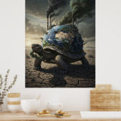 Het Gewicht Dat We de Wereld Gaven Poster (Keuken)