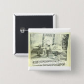 Het gewicht van de kunstenaar vierkante button 5,1 cm (Voorkant /achterkant)