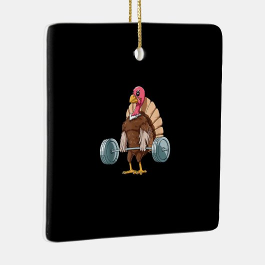 Het gewicht van de Thanksgiving van de Dode Keramisch Ornament (Rechts)