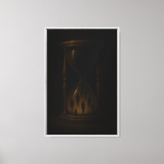 Het Gewicht van de Tijd Canvas Afdruk (Voorkant)