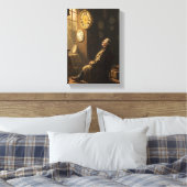 Het Gewicht van de Tijd Canvas Afdruk (Insitu (Slaapkamer))