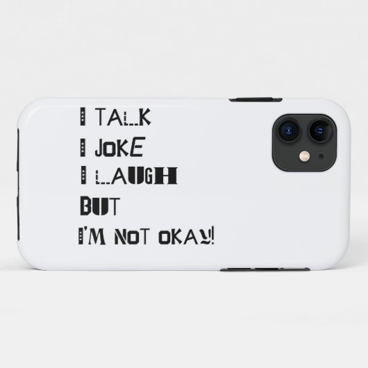Het gewicht van het lachen - Geestelijke gezondhei Case-Mate iPhone Case (Achterkant (horizontaal))