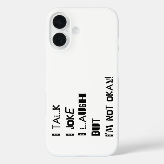 Het gewicht van het lachen - Geestelijke gezondhei Case-Mate iPhone Case (Achterkant)